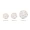 White Resin Floral Decorative Orbs & Vase Filler with Varying Sizes, Set of 3.